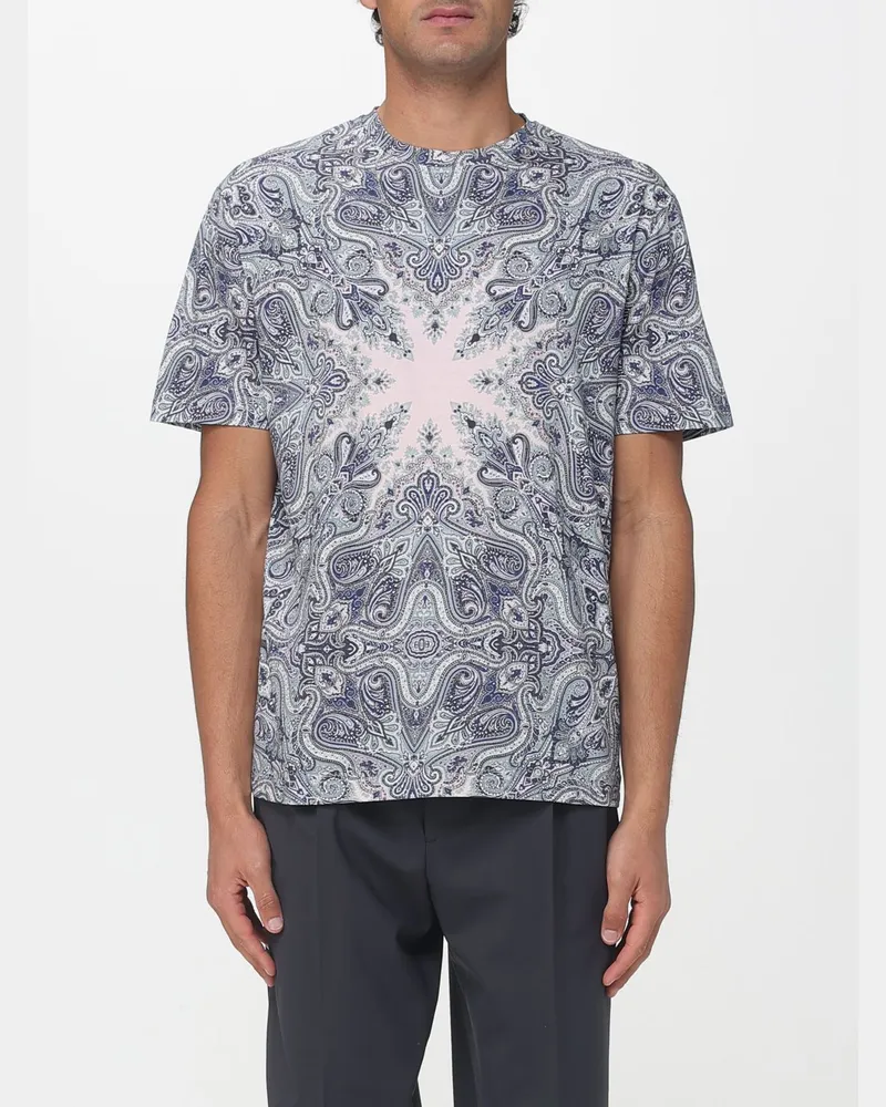 Etro T-shirt herren Blau