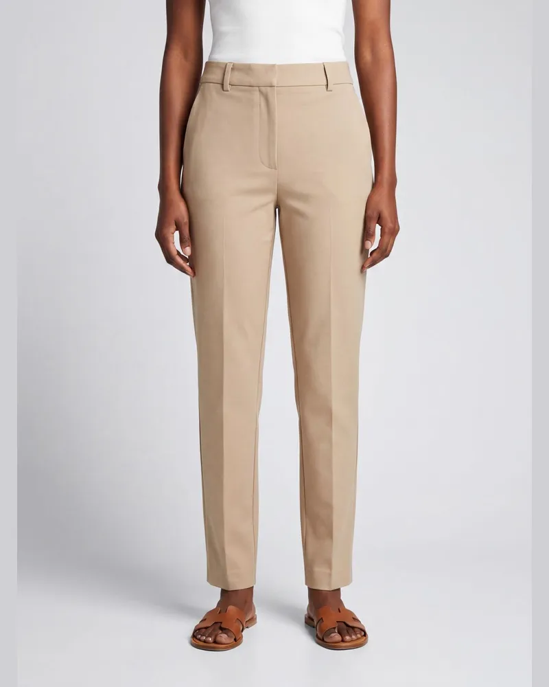 CIRCOLO 1901 Cropped-Hose in Slim-Fit aus Stretch-Baumwolle mit mittlerer Leibhöhe Dark