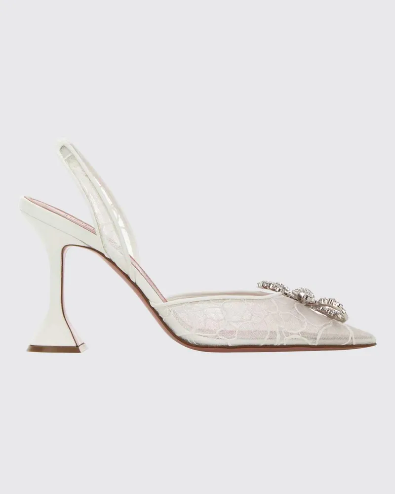 Amina Muaddi Absatzschuhe damen Ivory
