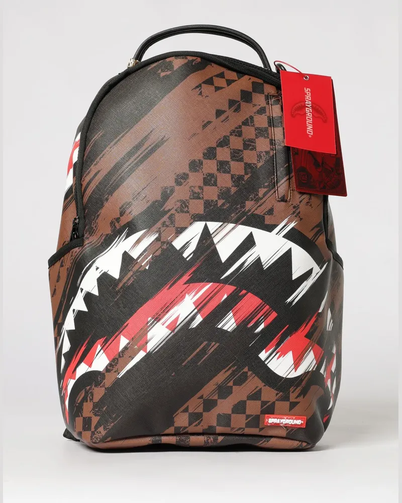 Sprayground Rucksack aus Saffiano-Baumwolle mit Logo-Print Bunt
