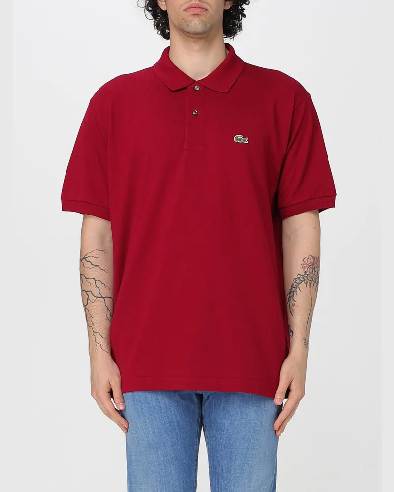 Lacoste Polo herren Burgunderrot