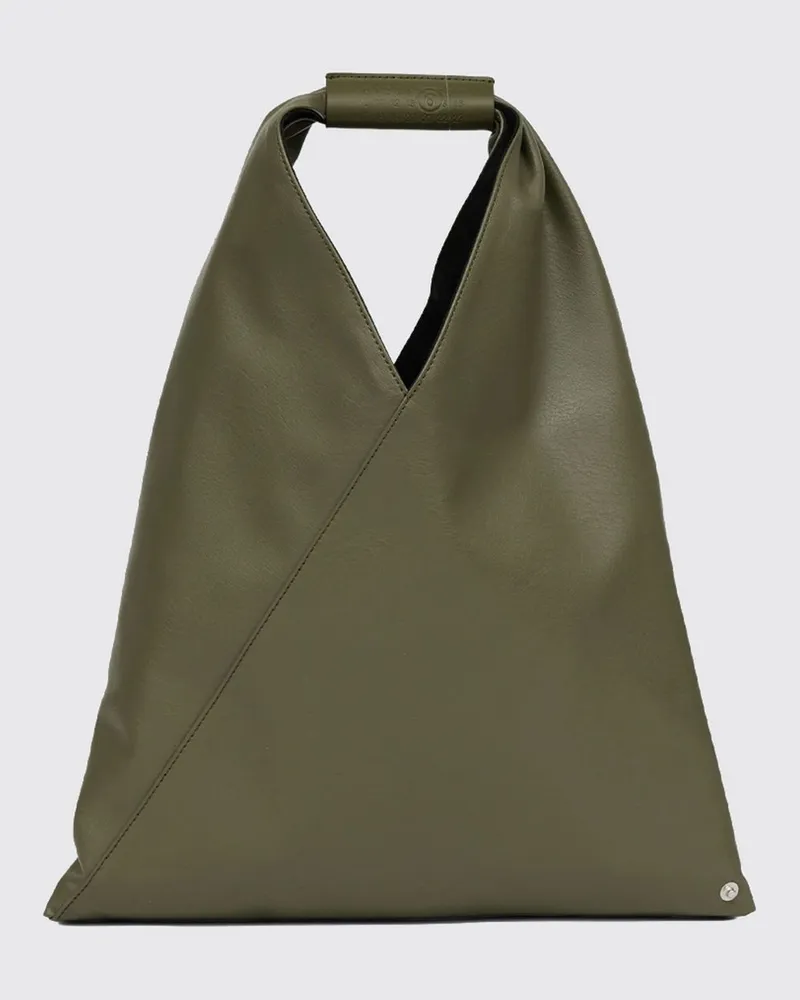Maison Margiela Japanese Handtasche aus Kunstleder mit ikonischer Naht Grün