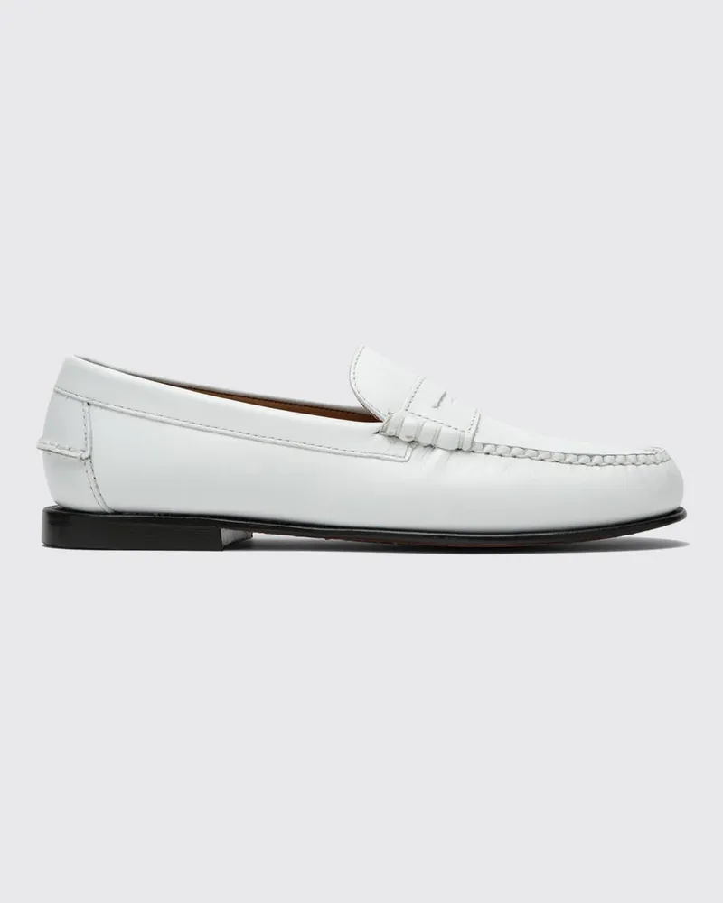 Sebago Danielle College-Stil Penny Loafers aus Glattleder von Weiß