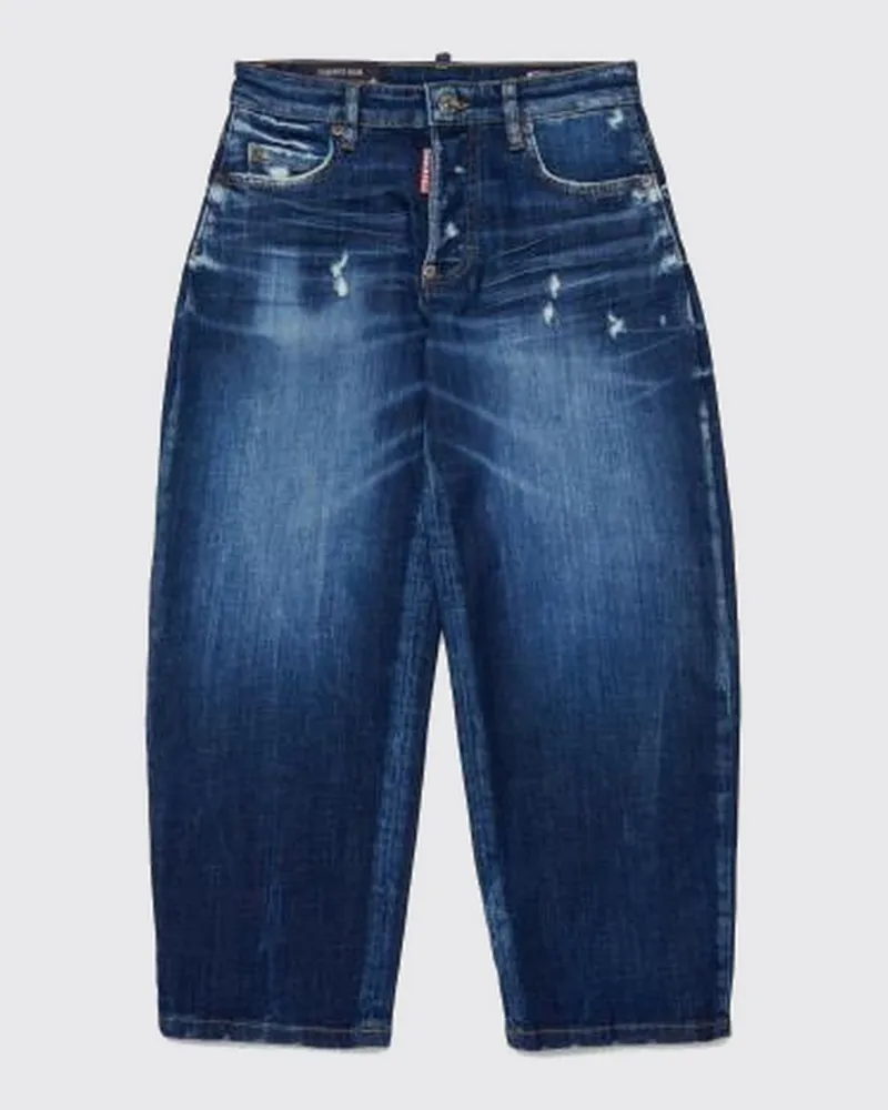 Dsquared2 Amalia Baggy-Jeans für Jungen aus Denim im Distressed-Look Blau