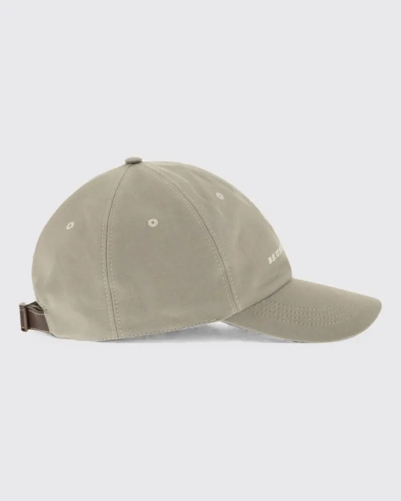 Brunello Cucinelli Baseballkappe aus Baumwolle mit gesticktem Logo Grün