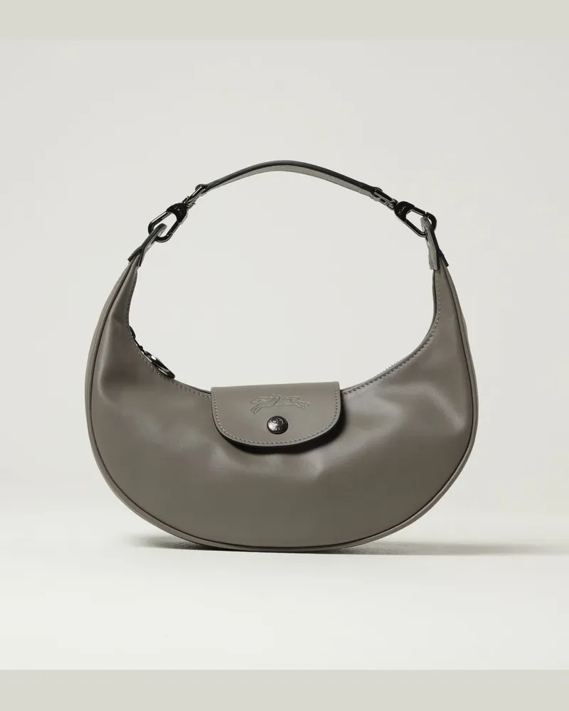 Longchamp Schultertasche damen Taubengrau