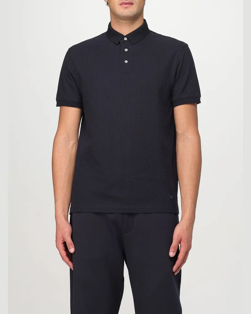 Emporio Armani Polo herren Blau