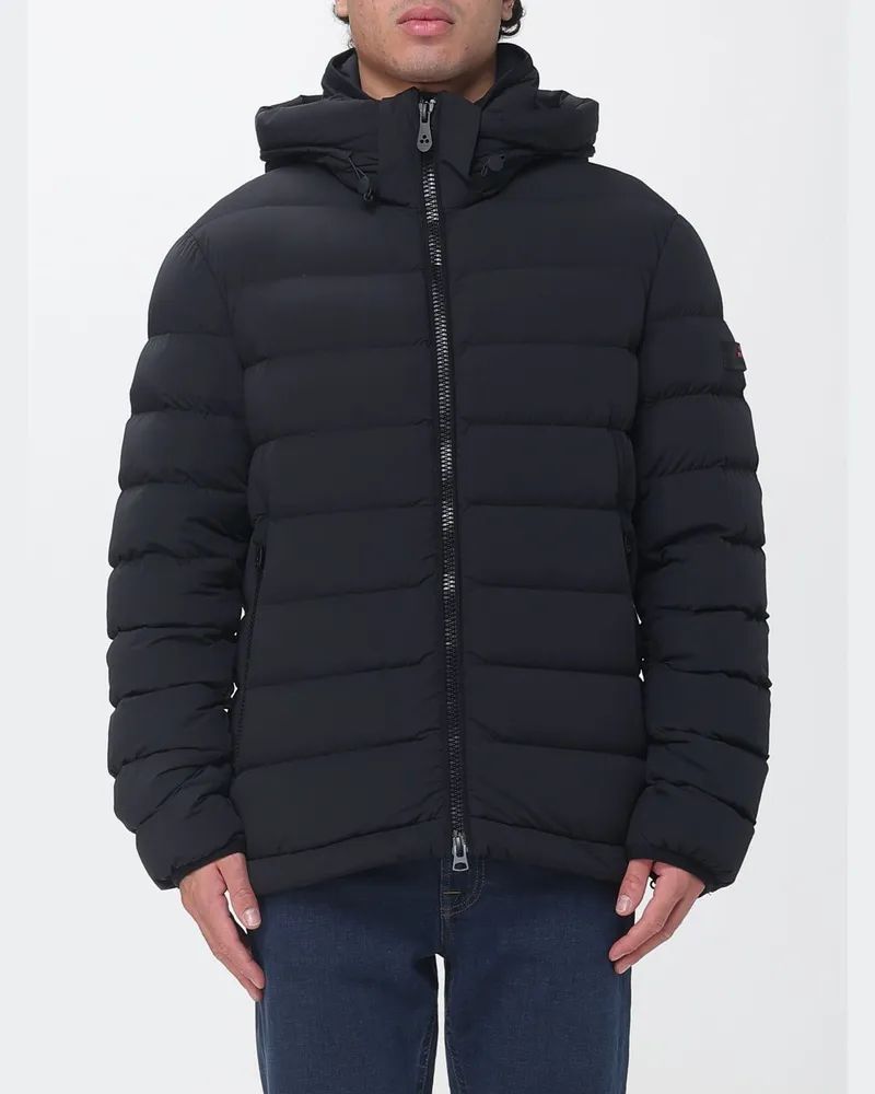 Peuterey Boggs Gesteppte Nylon-Daunenjacke mit Kapuze Schwarz