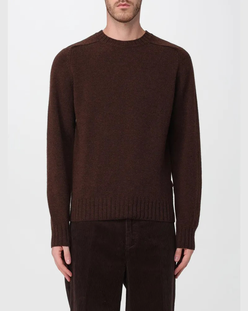 Sebago Pullover mit Rundhalsausschnitt aus reiner Wolle und Rippenbündchen Dark
