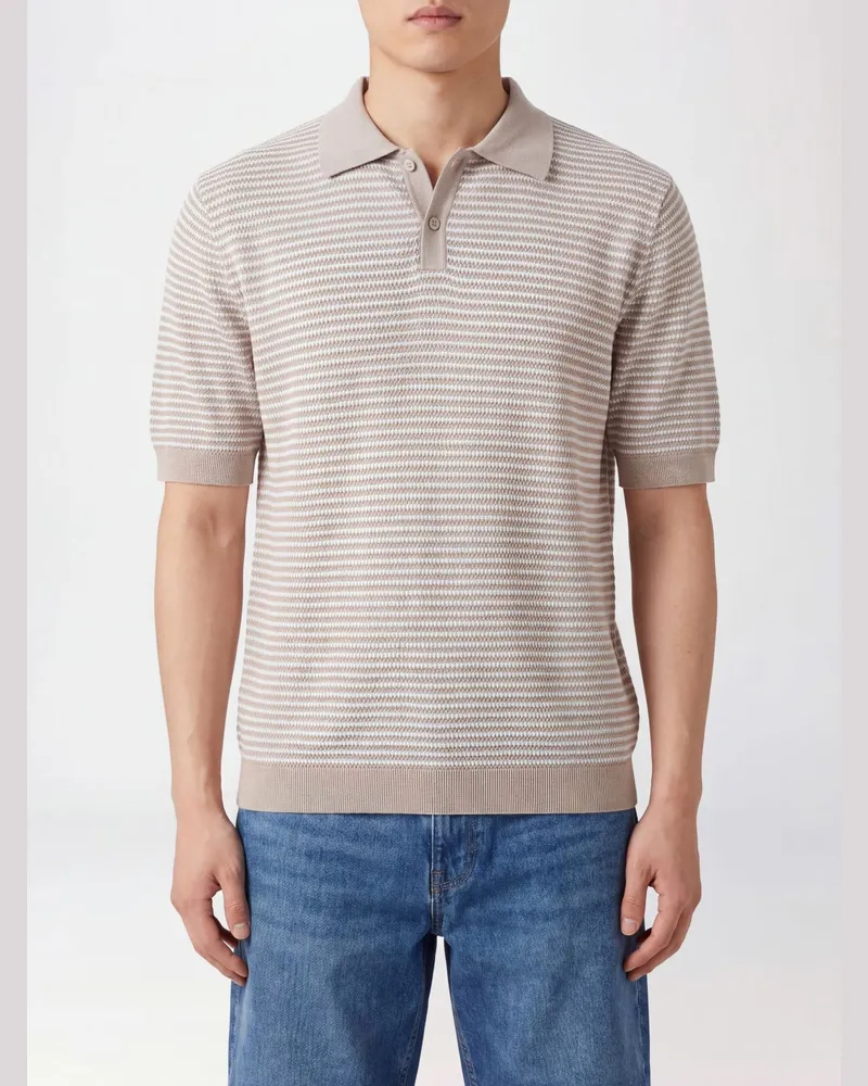 Ballantyne Strick-Poloshirt Grün
