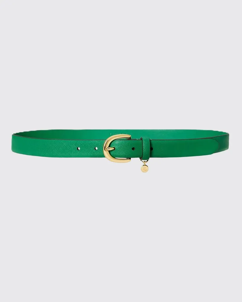 Ralph Lauren Saffiano-Ledergürtel Grün