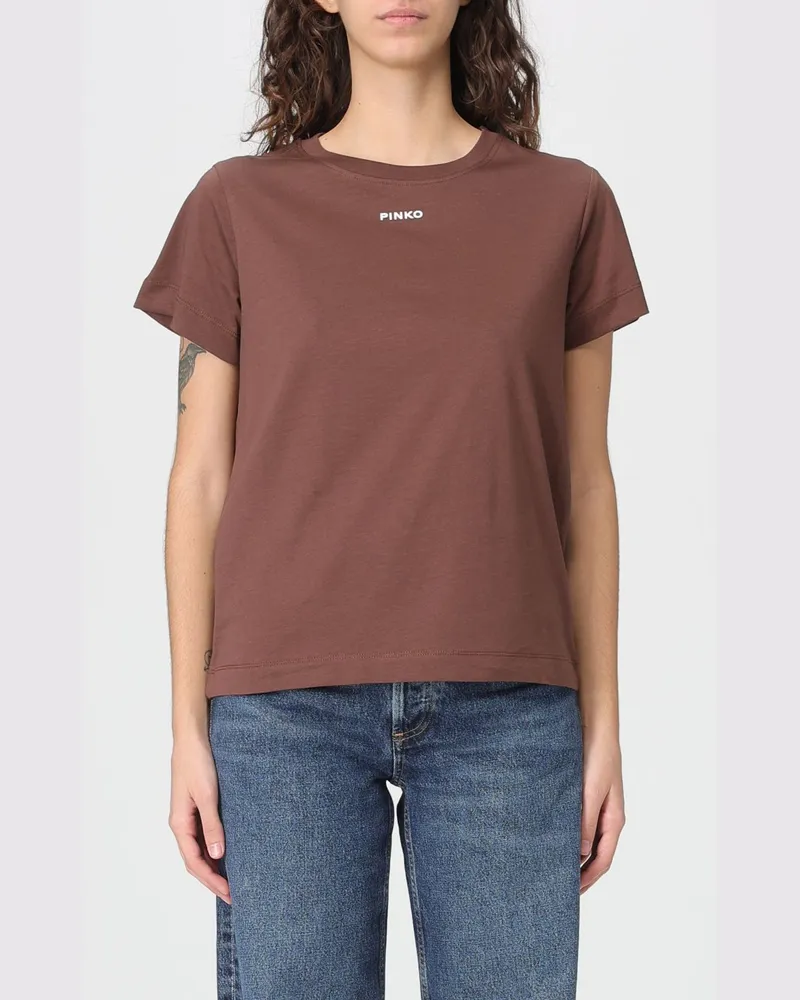 Pinko T-shirt damen Braun