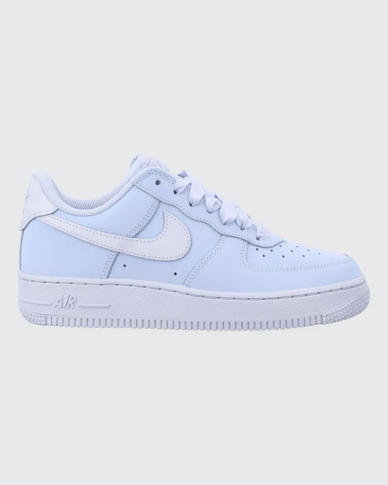 Nike Air Force 1 Sneaker aus Glattleder mit perforierter Spitze und Swoosh-Logo Himmelblau