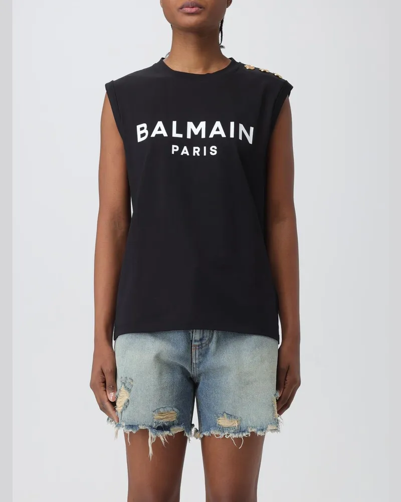 Balmain T-shirt damen Schwarz