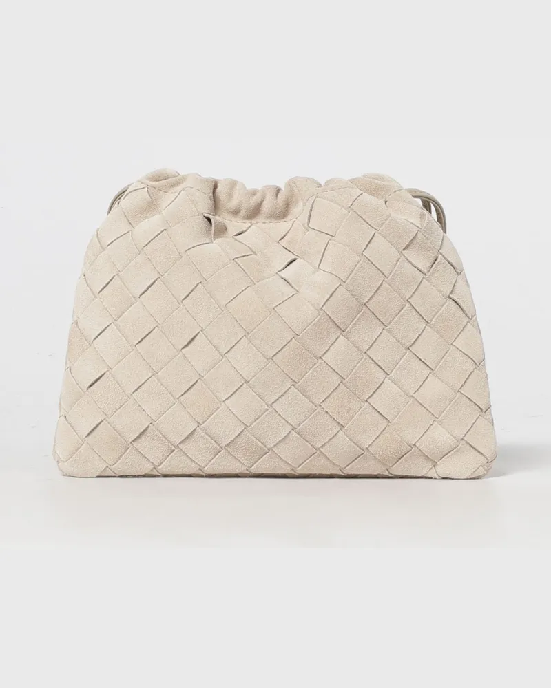 Bottega Veneta Schultertasche damen Ecru