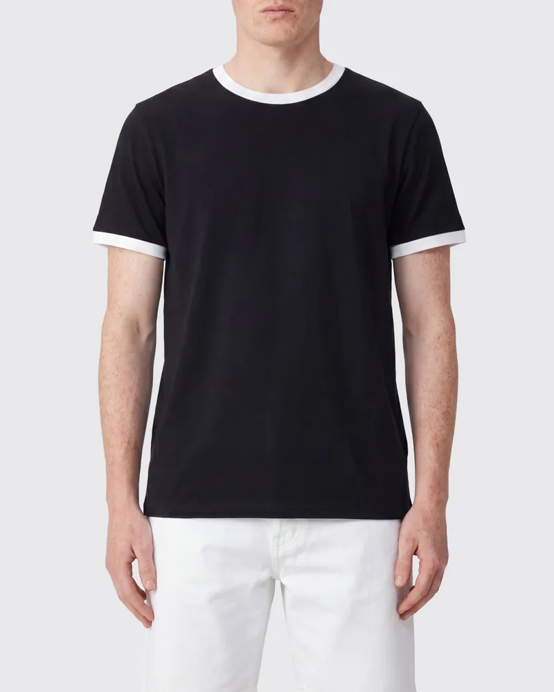 A.P.C. Basic Baumwoll-T-Shirt Schwarz