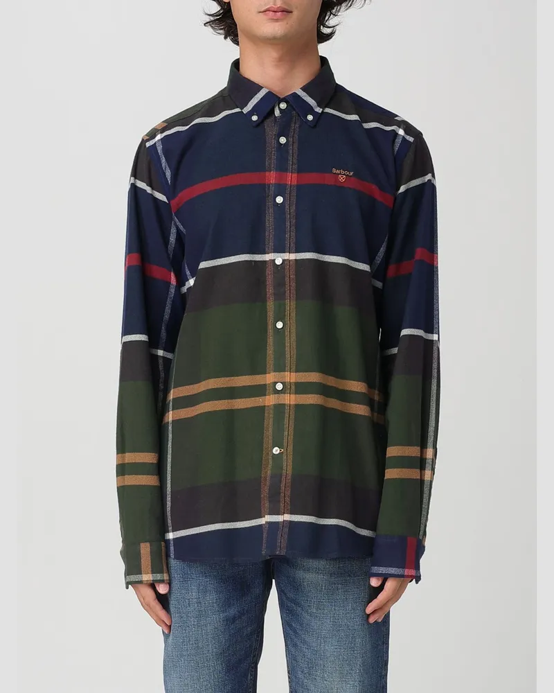 Barbour Hemd herren Grasgrün