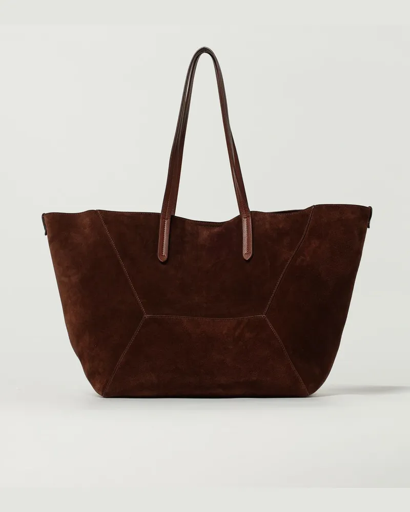 Brunello Cucinelli Schultertasche damen Burgunderrot