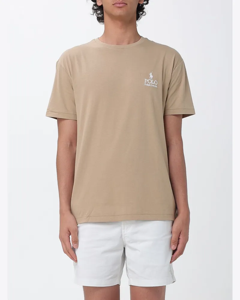 Ralph Lauren Baumwoll-T-Shirt mit Logo Beige