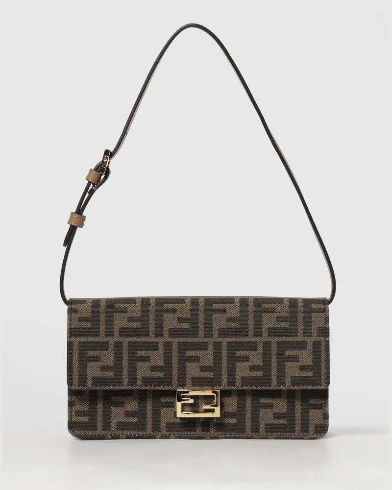 Fendi Schultertasche damen Tabak