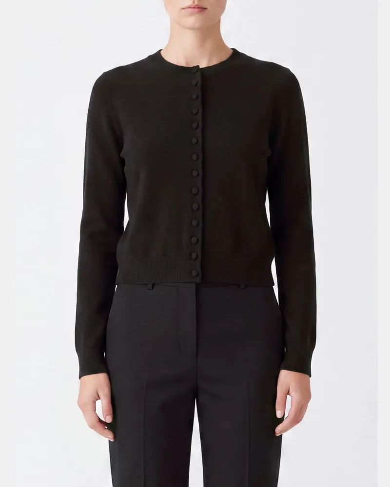 Lisa Yang Slim-Fit-Rundhals-Cardigan von aus reinem Kaschmir Braun