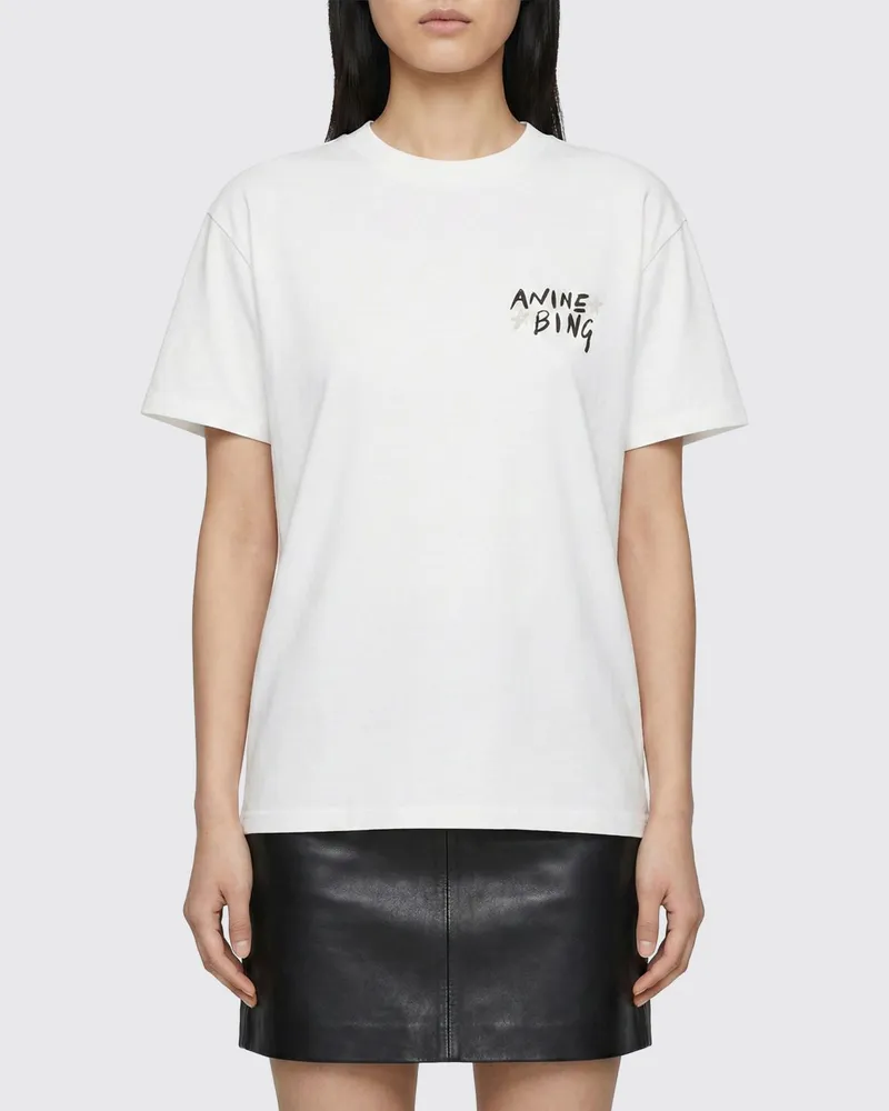 Anine Bing T-shirt damen Weiß