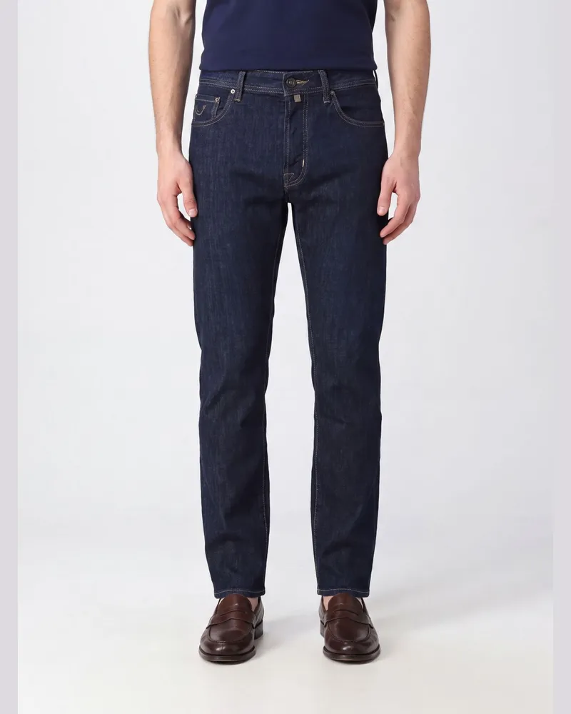 Jacob Cohën Nick Slim-Fit-Jeans mit mittlerer Leibhöhe aus Baumwoll-Denim Blau