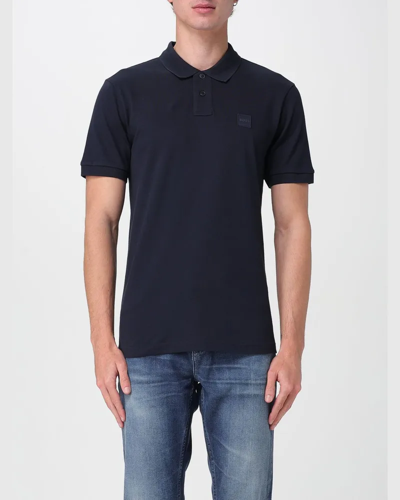 HUGO BOSS Polo herren Blau