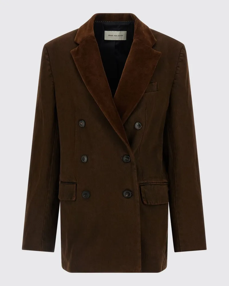 Dries van Noten Jacke damen Braun