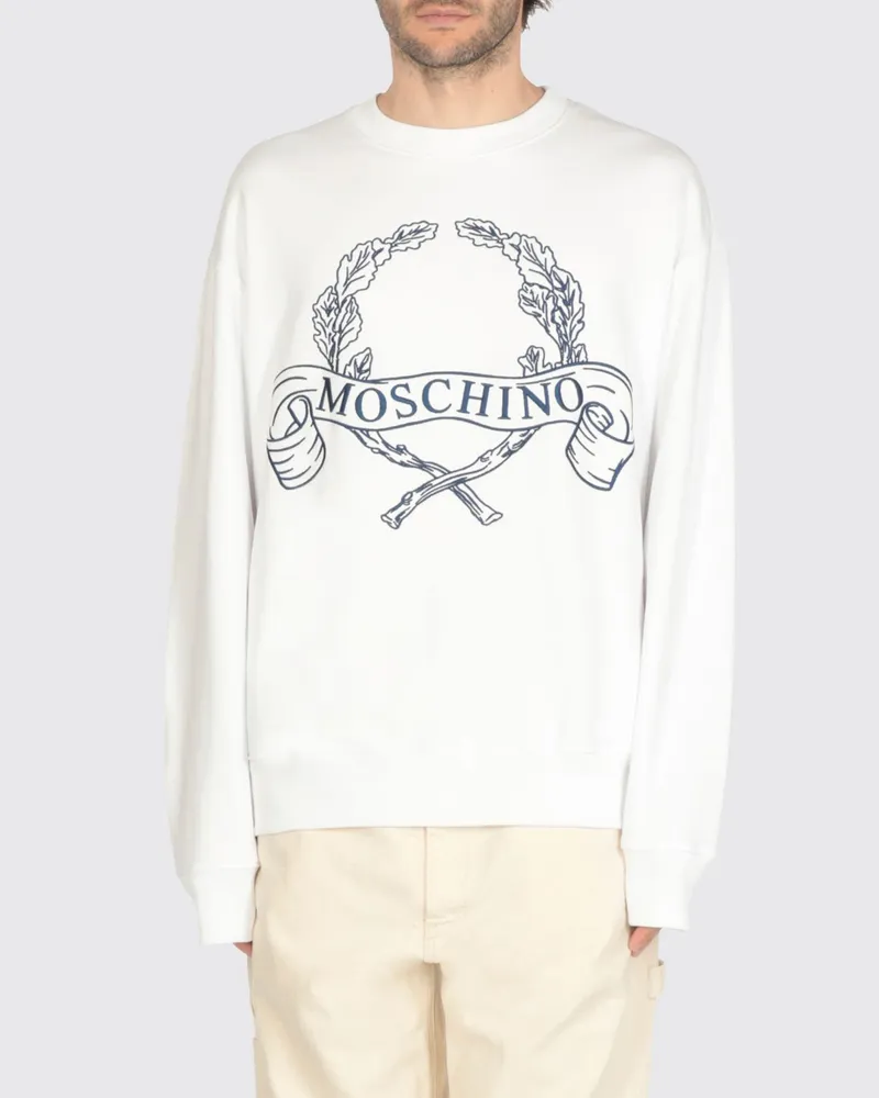 Moschino Sweatshirt herren Weiß