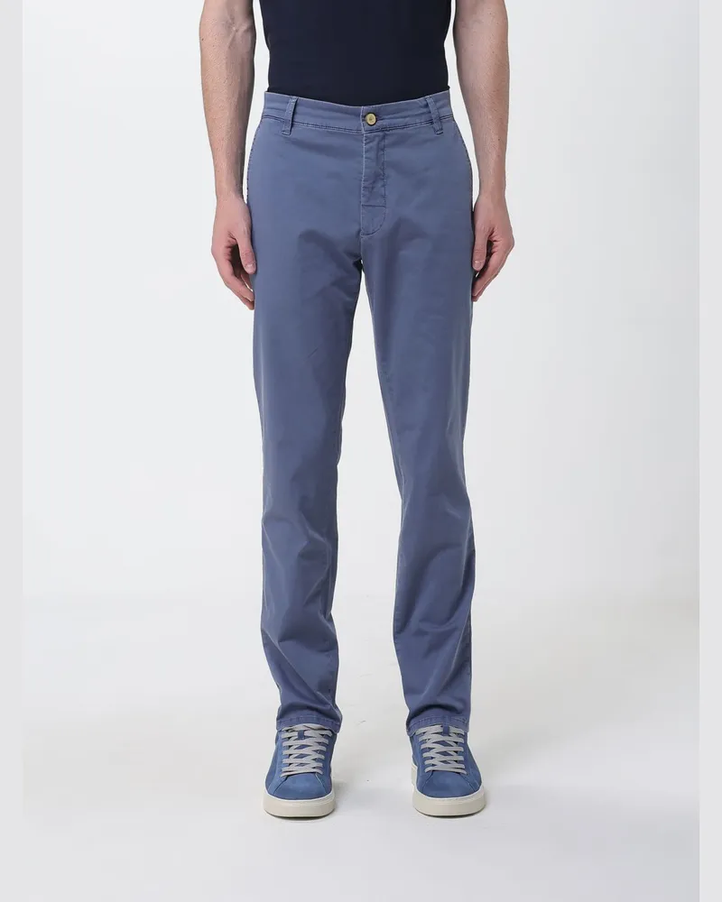 Jeckerson Chino-Hose aus Stretch-Baumwolle Blau