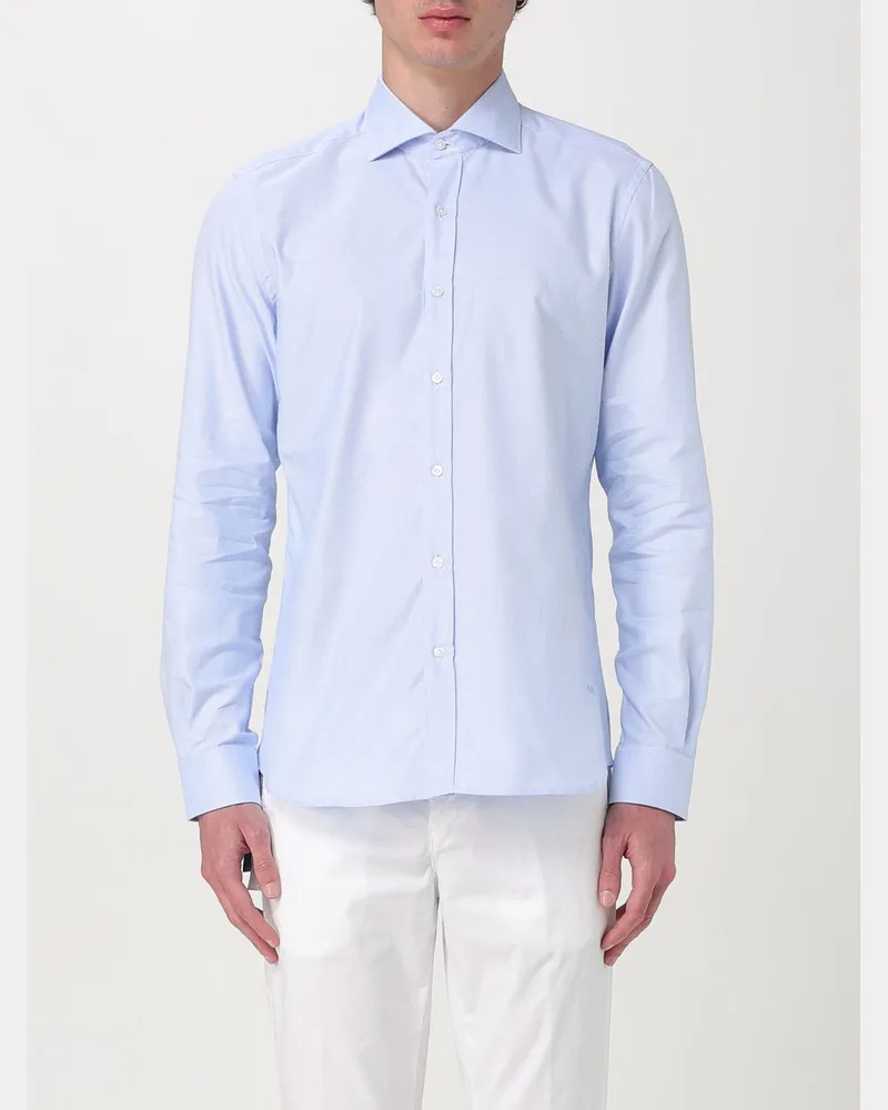 Fay Hemd herren Hellblau