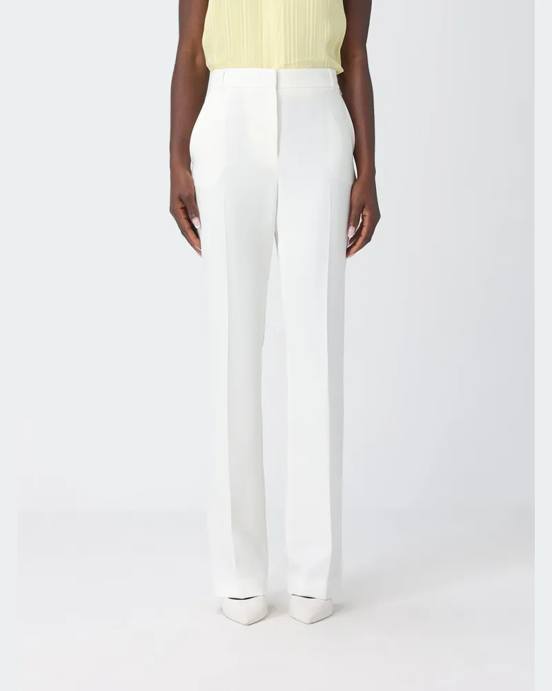 Liu Jo Klassische Stretch-Crêpe-Hose Weiß