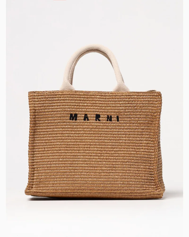 Marni Schultertasche damen Natural