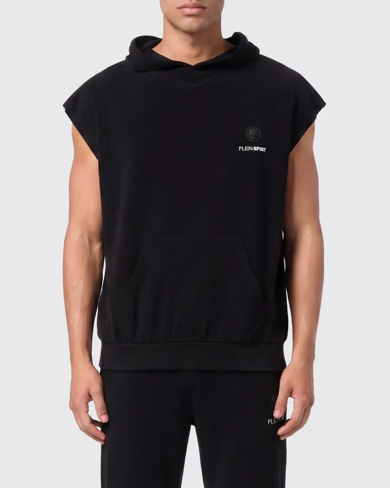 Philipp Plein Kapuzenpullover aus Baumwolle mit Logo Schwarz