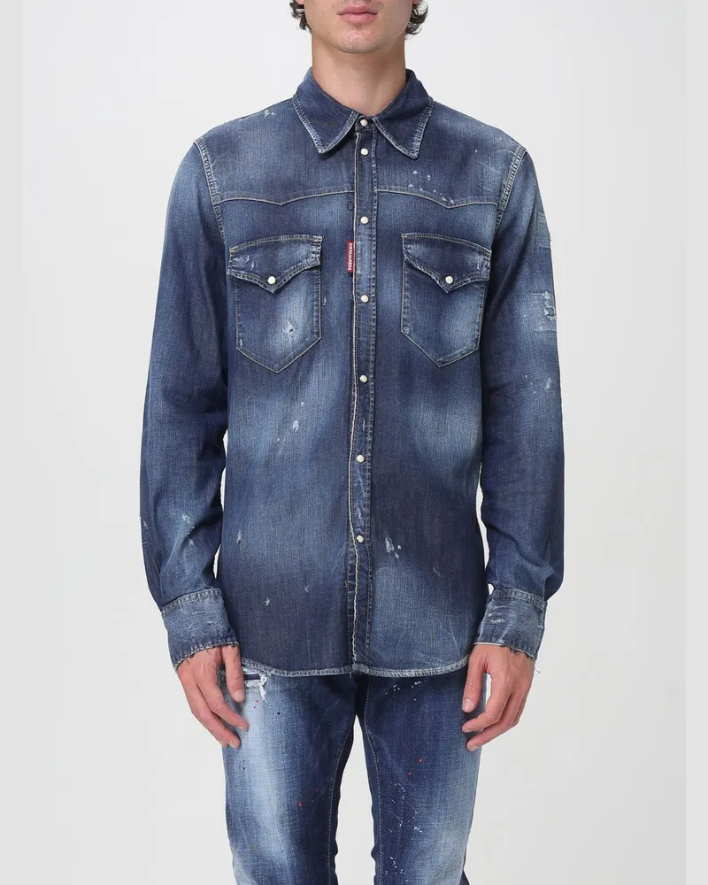 Dsquared2 Hemd herren Navy