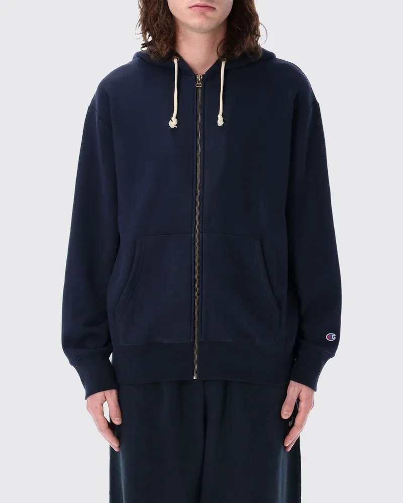 Champion Kapuzenpullover aus Baumwollmischung Blau