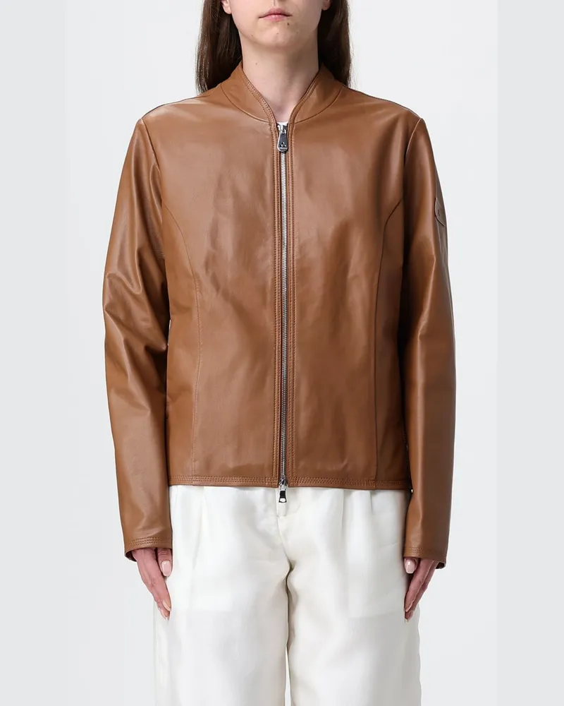 Peuterey Lederjacke Braun