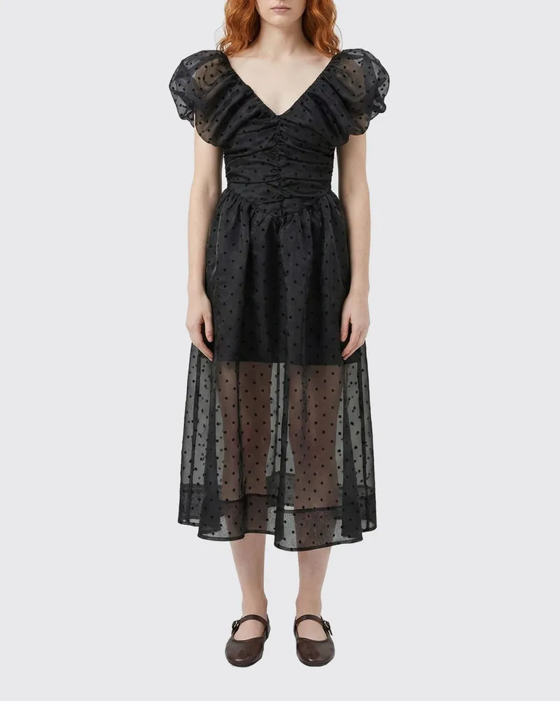 Ganni Kleid damen Schwarz