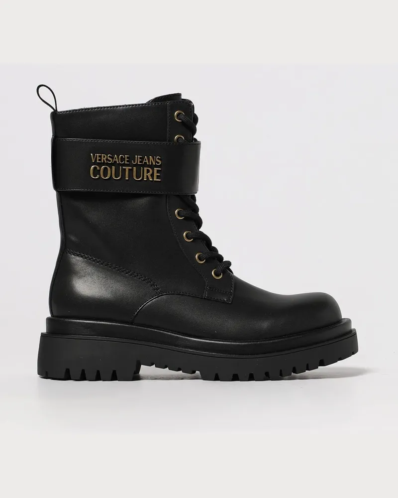 Versace Jeans Flache stiefeletten damen Schwarz