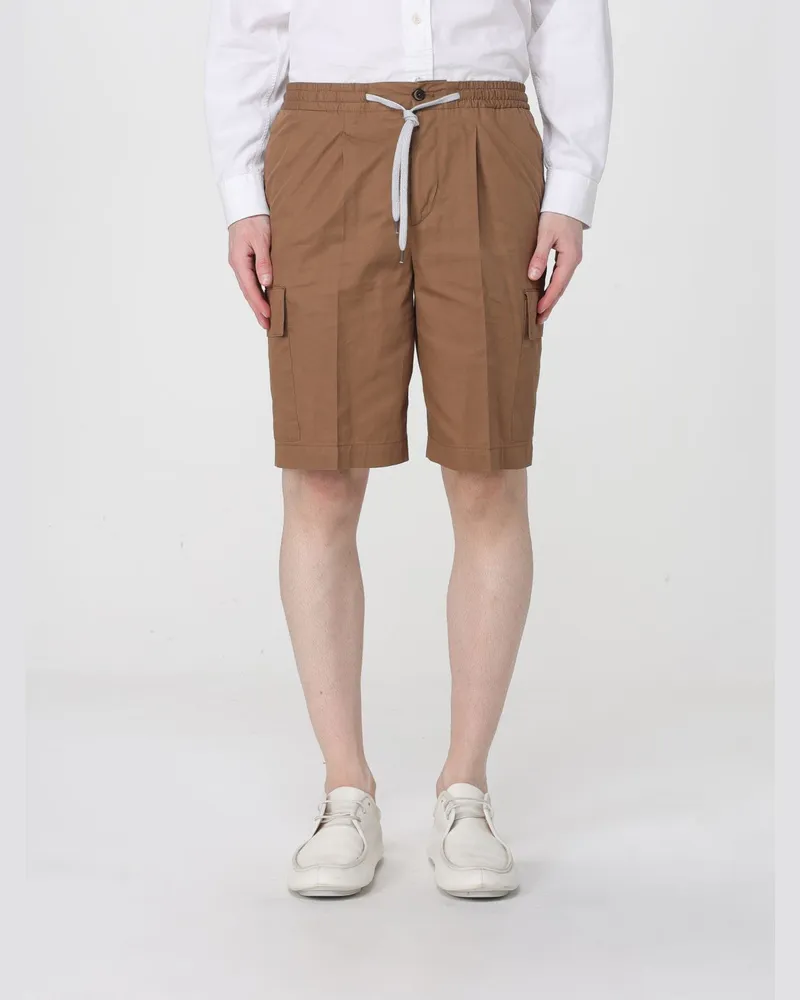 PT TORINO Baumwoll-Cargoshorts Braun
