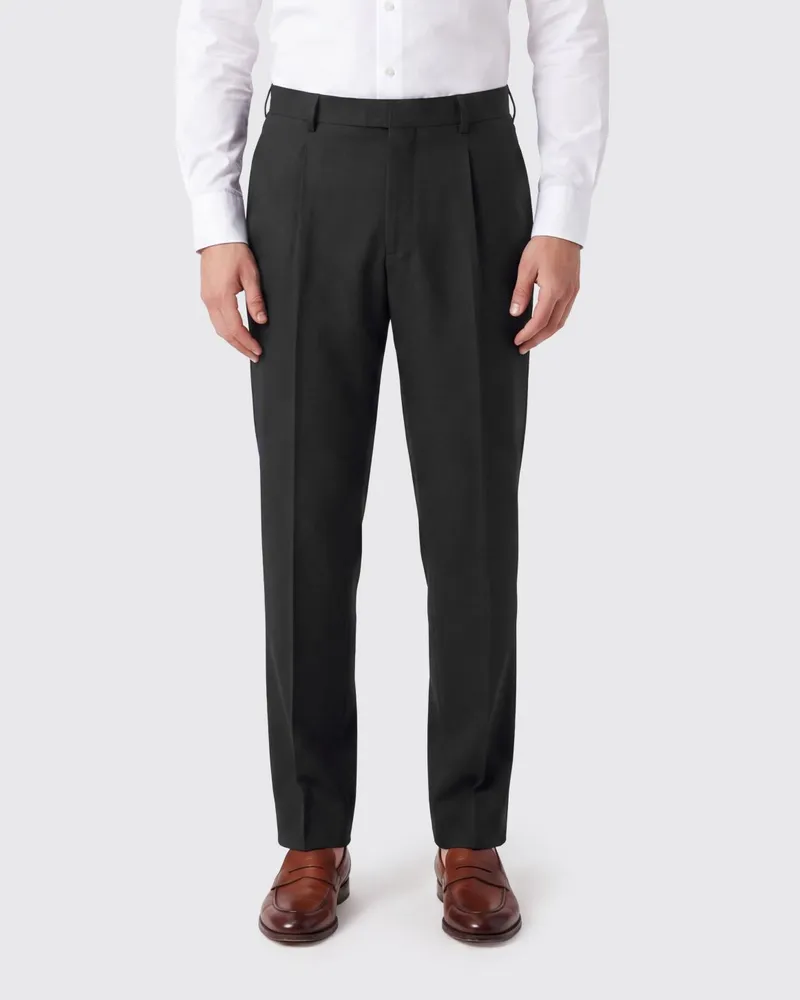 LARDINI Maßgeschneiderte Slim-Fit-Hose von aus Schurwolle Schwarz