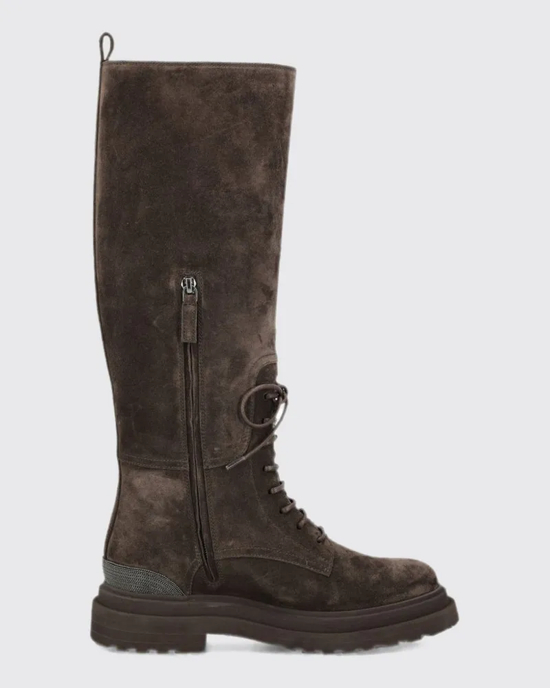 Brunello Cucinelli Stiefel damen Braun