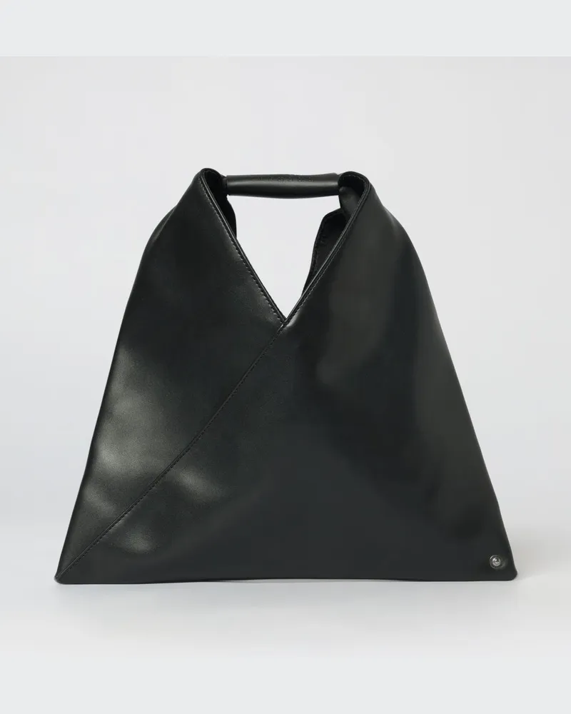Maison Margiela Japanese Kunstledertasche Schwarz