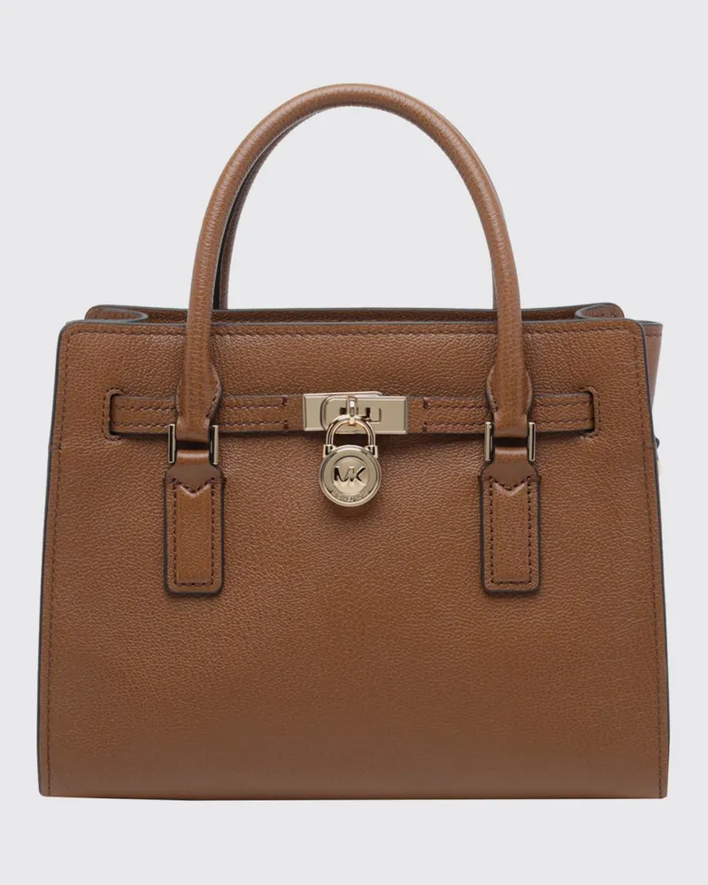 Michael Kors Hamilton Moderne Tote-Tasche von aus Leder mit doppeltem Henkel Braun