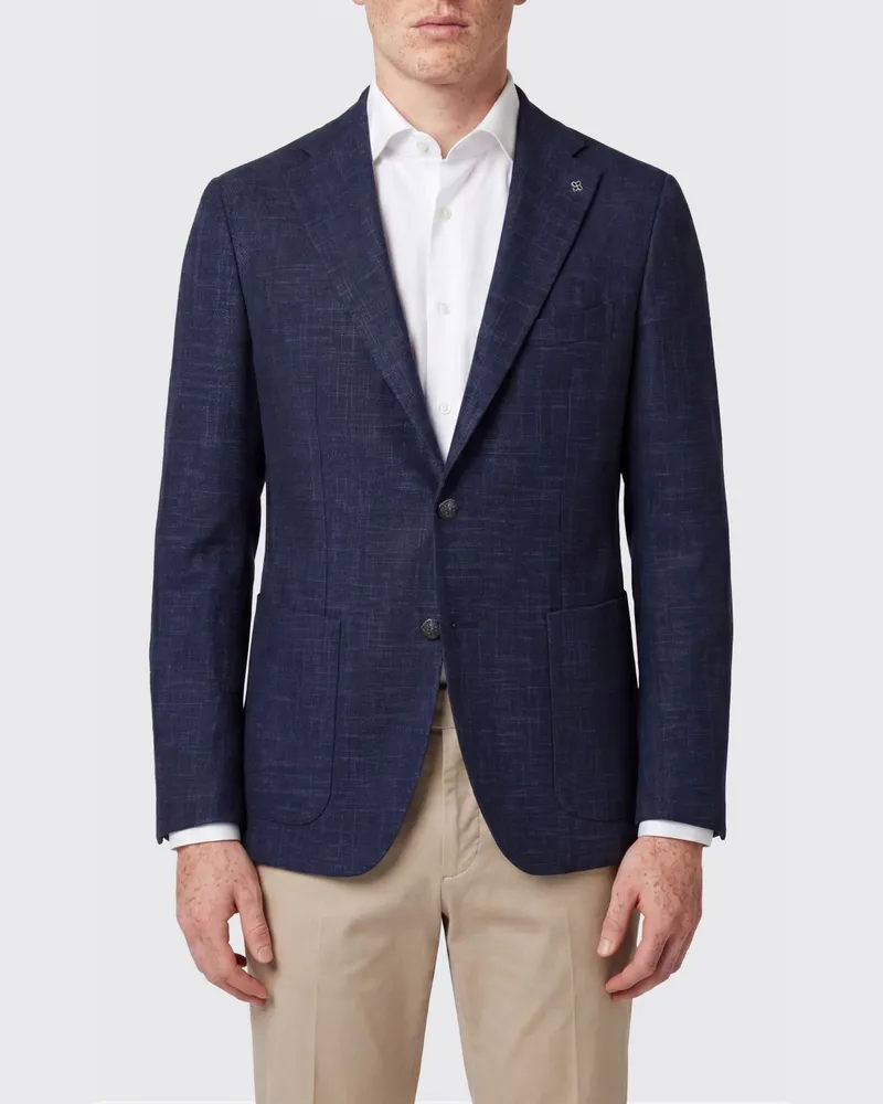 Tagliatore Einreihiger Blazer Blau