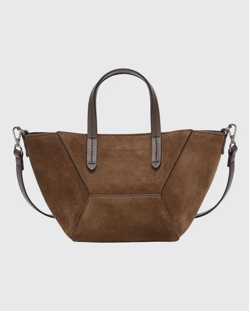 Brunello Cucinelli Schultertasche damen Braun
