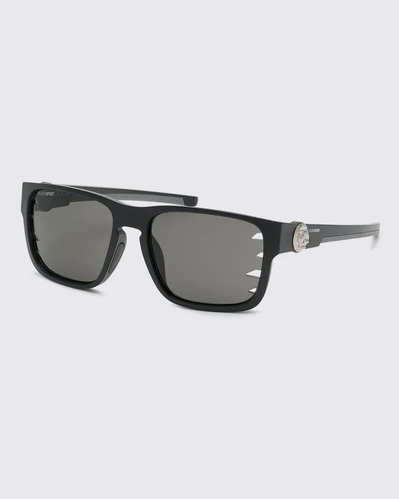Philipp Plein Sonnenbrille Gaze aus Acetat Schwarz