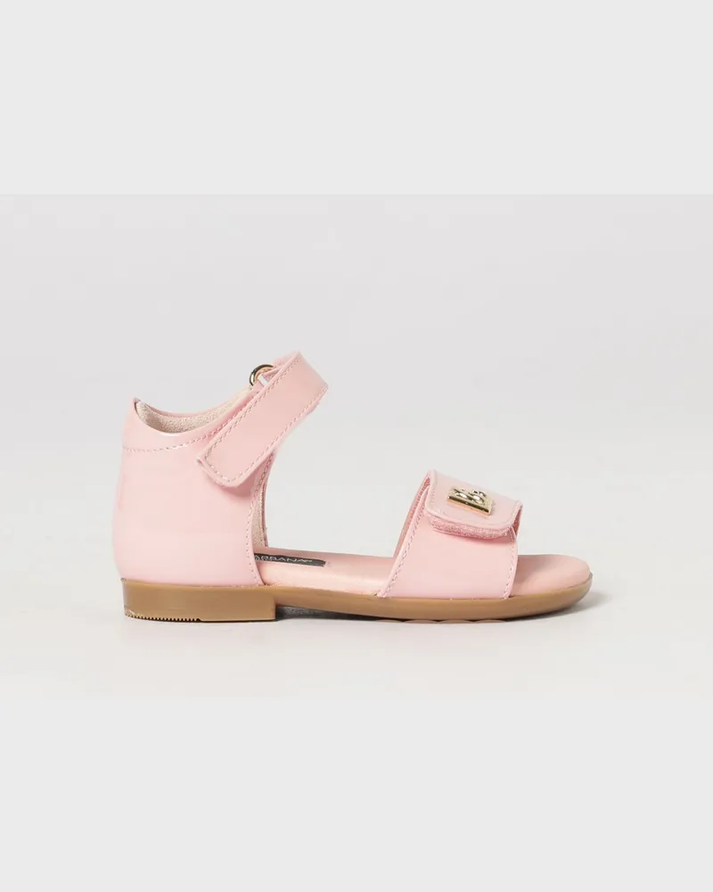 Dolce & Gabbana DOLCE  GABBANA Lackledersandalen für Mädchen Dolce & Gabbana mit DG-Logo Pink