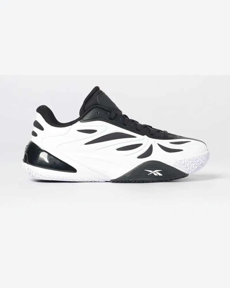 Reebok Angel Reese 1 Low-Top-Sneaker aus zweifarbigem Mesh mit abstraktem Muster Weiß